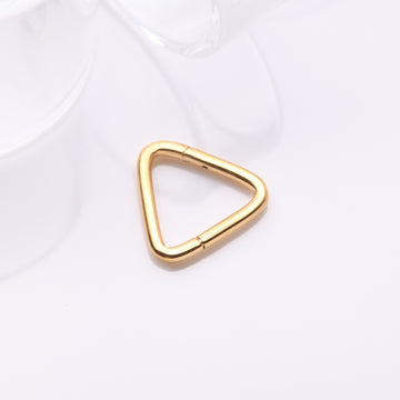 Detail View 1 of Implant Grade Titanium Golden Triangle Basic Geometric Clicker Hoop Ring